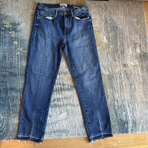 Frame Denim Blue Classic Jeans with Contrast Stitching